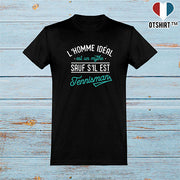  T shirt homme l'homme idéal tennisman