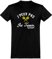  T shirt homme j'peux pas j'ai tennis