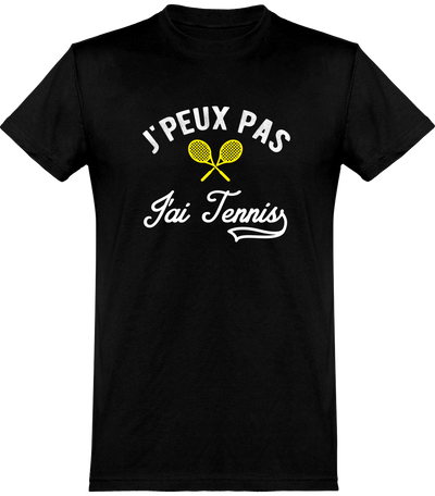  T shirt homme j'peux pas j'ai tennis