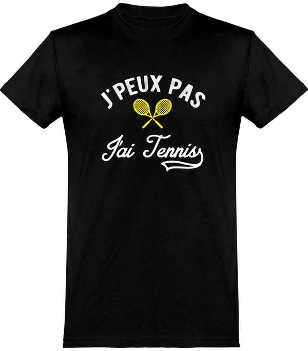  T shirt homme j'peux pas j'ai tennis