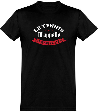  T shirt homme le tennis m'appelle