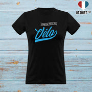 T shirt femme j'peux pas j'ai vélo
