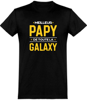  T shirt homme meilleur papy galaxy