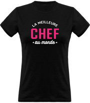 T shirt femme la meilleure chef au monde