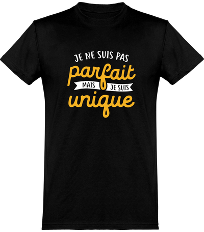  T shirt homme je ne suis pas parfait