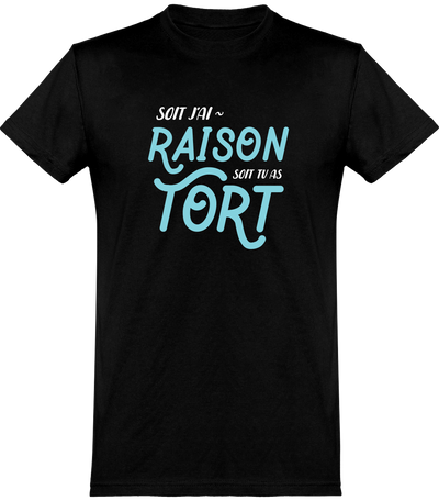  T shirt homme soit j'ai raison