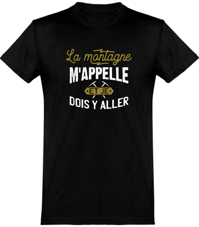  T shirt homme la montagne m'appelle