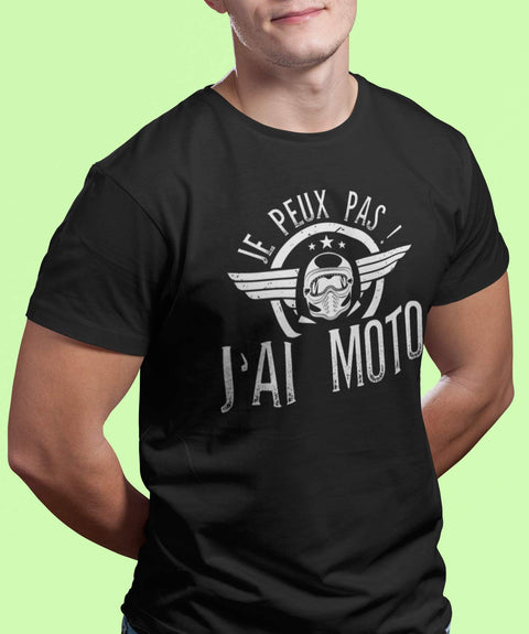  T shirt homme j'peux pas j'ai moto 2