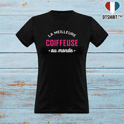 T shirt femme la meilleure coiffeuse au monde