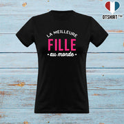 T shirt femme la meilleure fille au monde