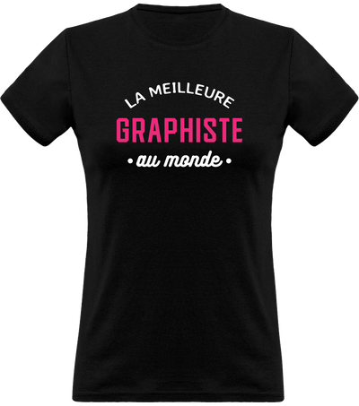 T shirt femme la meilleure graphiste au monde