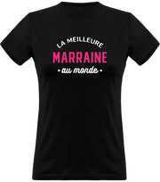 T shirt femme la meilleure marraine au monde