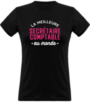 T shirt femme la meilleure secrétaire comptable au monde