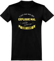  T shirt homme c'est pas moi qui explique mal