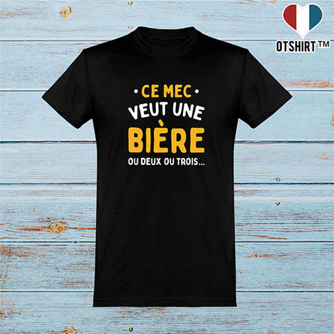  T shirt homme ce mec veut une bière