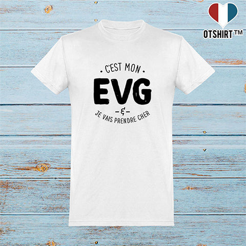  T shirt homme c'est mon EVG