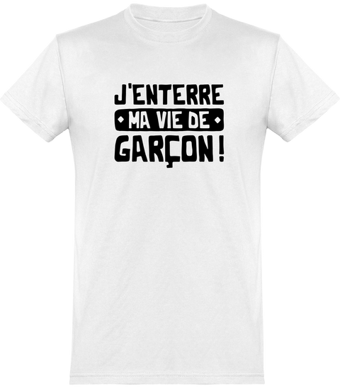 T shirt homme ma vie de garçon