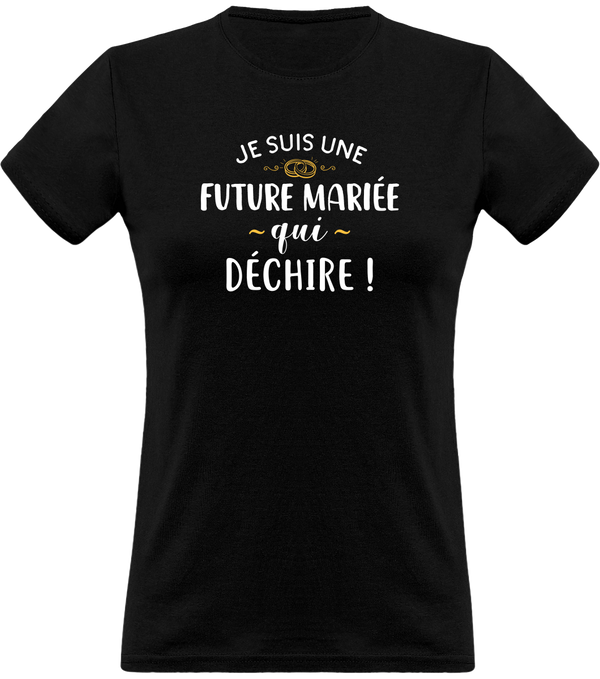 T shirt femme future mariée qui déchire