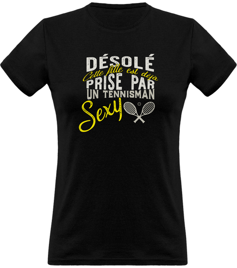 T shirt femme déjà prise par un tennisman