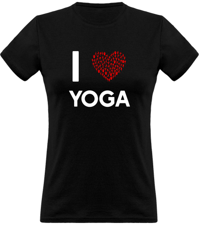 T shirt femme i love yoga