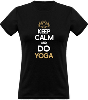 T shirt femme keep calm and do yoga