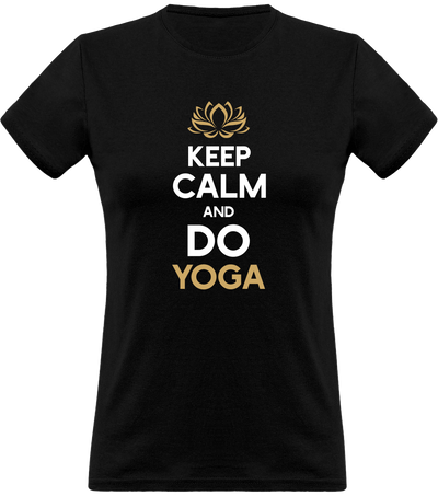 T shirt femme keep calm and do yoga