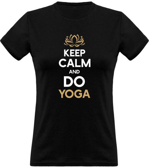 T shirt femme keep calm and do yoga