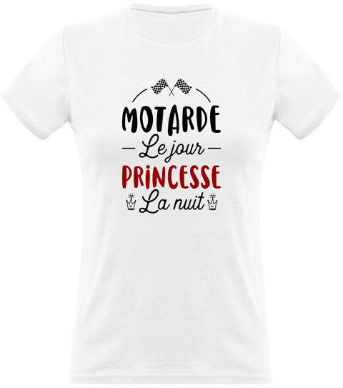 T shirt femme motarde et princesse