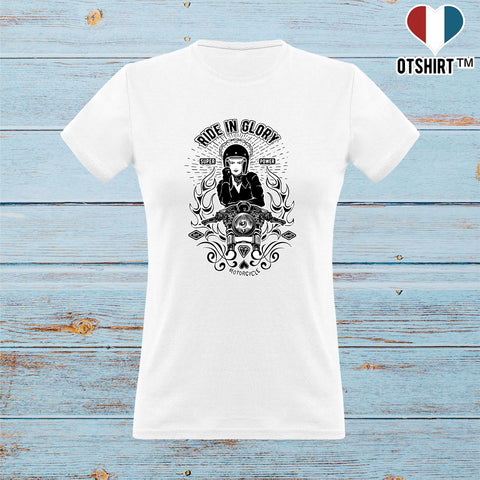 T shirt femme vintage ride in glory