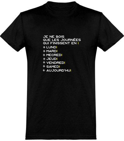  T shirt homme les journées en i
