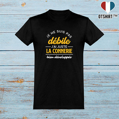  T shirt homme je ne suis pas débile