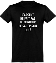  T shirt homme l'argent ne fait pas le bonheur