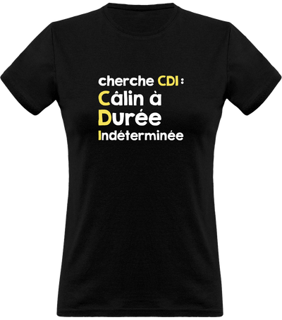 T shirt femme cherche cdi