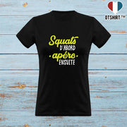 T shirt femme squats et apéro