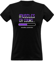 T shirt femme muscles en cours