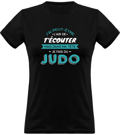 T shirt femme je fais du judo