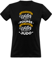 T shirt femme les vraies font du judo