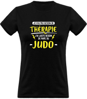 T shirt femme thérapie judo