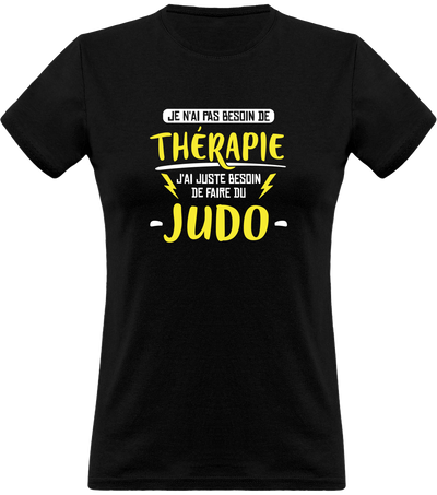 T shirt femme thérapie judo