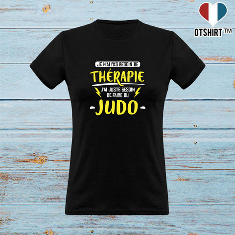 T shirt femme thérapie judo