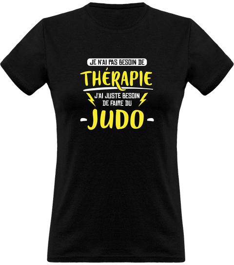 T shirt femme thérapie judo