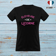 T shirt femme éleveuse de licorne