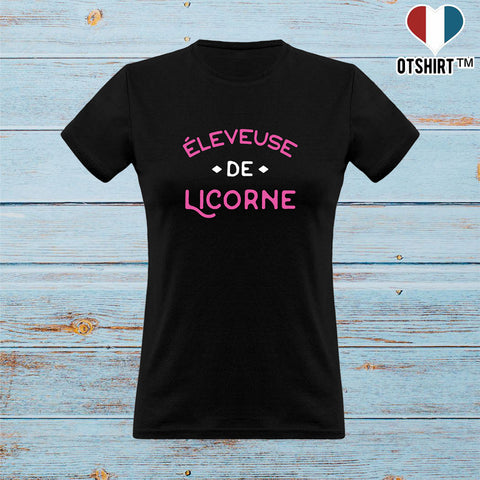 T shirt femme éleveuse de licorne