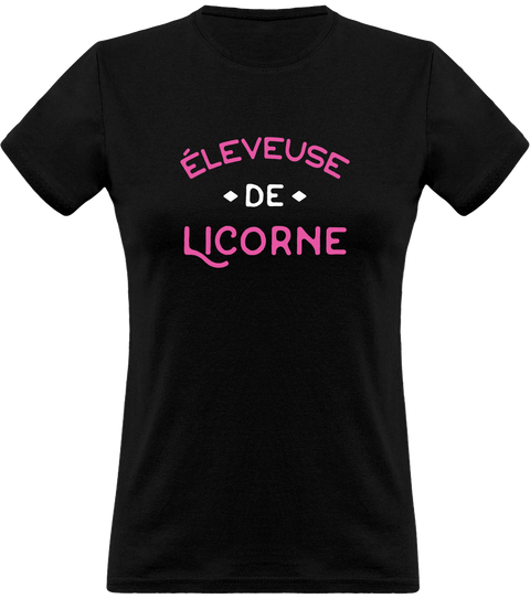 T shirt femme éleveuse de licorne