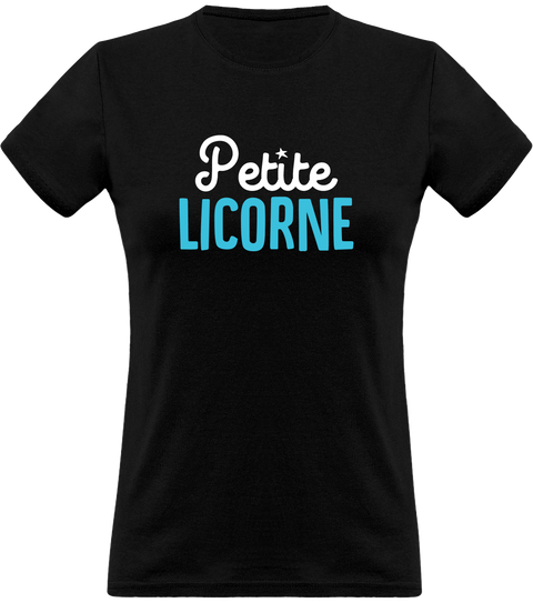 T shirt femme petite licorne