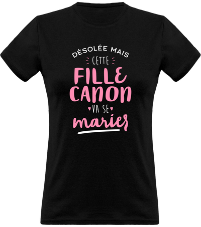 T shirt femme cette fille va se marier