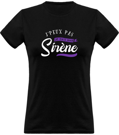 T shirt femme je suis une sirène