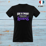 T shirt femme je rentre en licorne