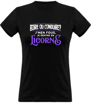 T shirt femme je rentre en licorne