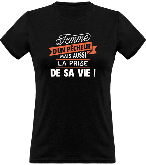 T shirt femme femme d'un pêcheur